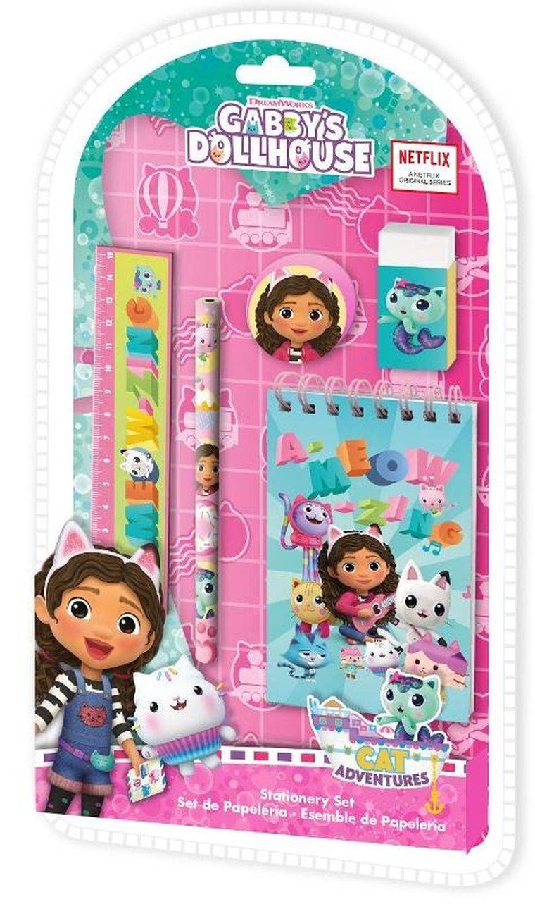 Koci Domek Gabi, zestaw piśmienniczy, 5 elementów