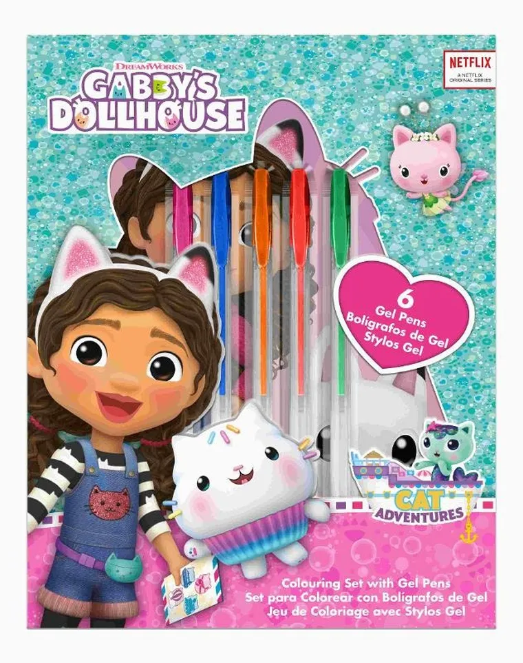 Koci Domek Gabi, zestaw piśmienniczy, 7 elementów