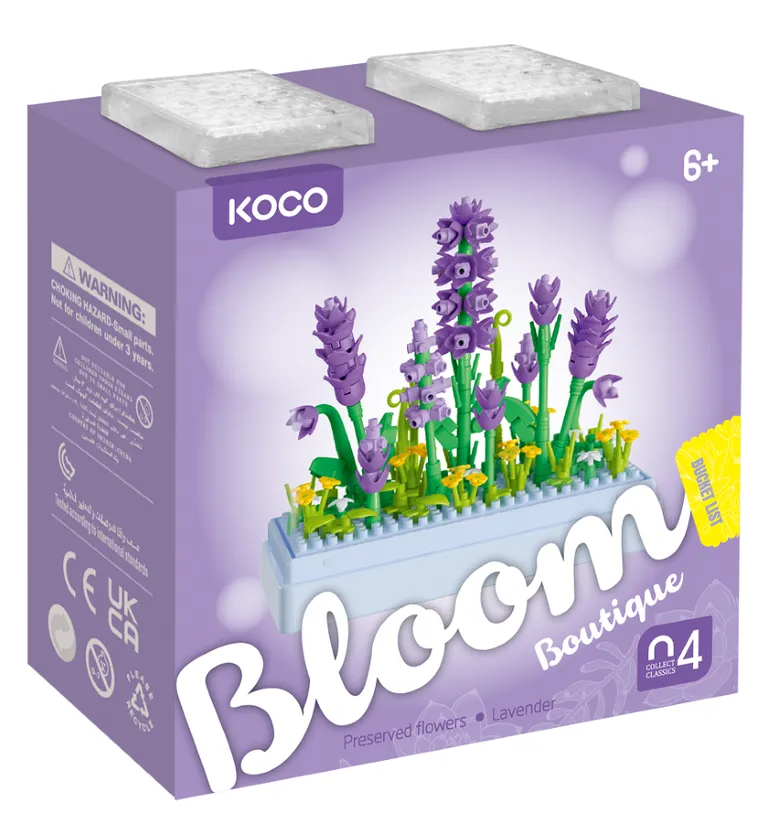 Koco, kwiaty lawendy, klocki, 239 elementów