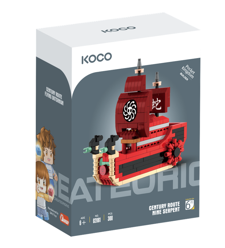 Koco, Statek, klocki, 300 elementów