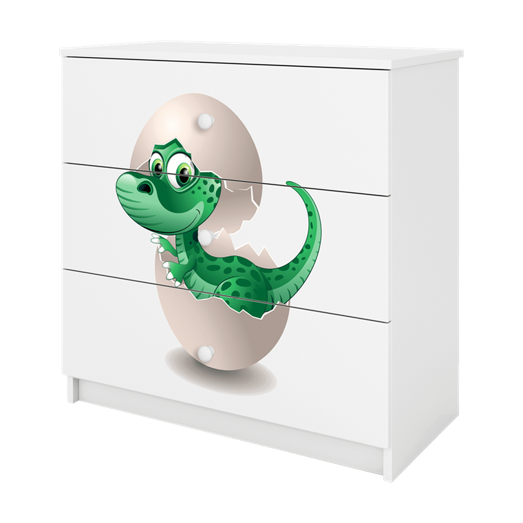 Kocot Kids, Babydreams, komoda, biała, mały dino