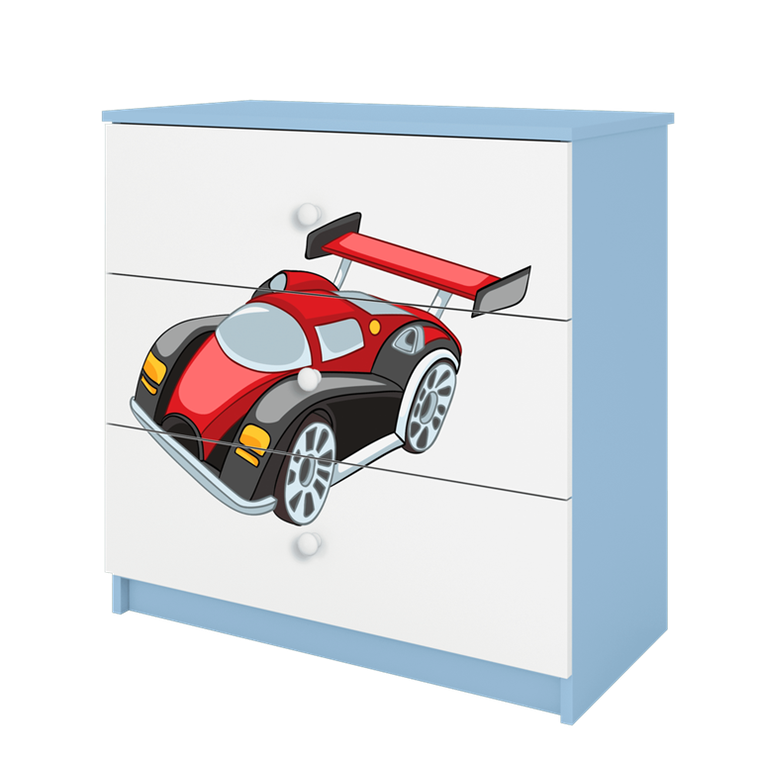 Kocot Kids, Babydreams, komoda, niebieska, auto wyścigowe