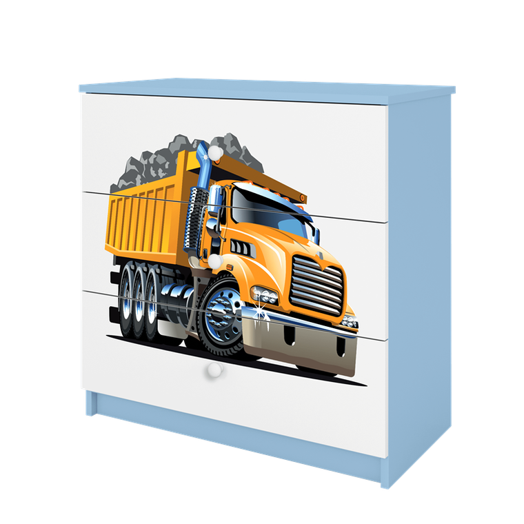 Kocot Kids, Babydreams, komoda, niebieska, ciężarówka