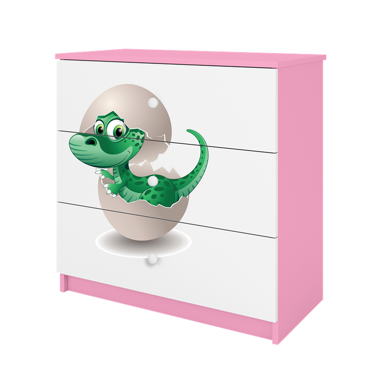 Kocot Kids, Babydreams, komoda, różowa, mały dino