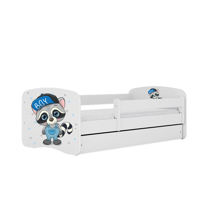 Kocot Kids, Babydreams, łóżko z szufladą, białe, szop, 80-180 cm