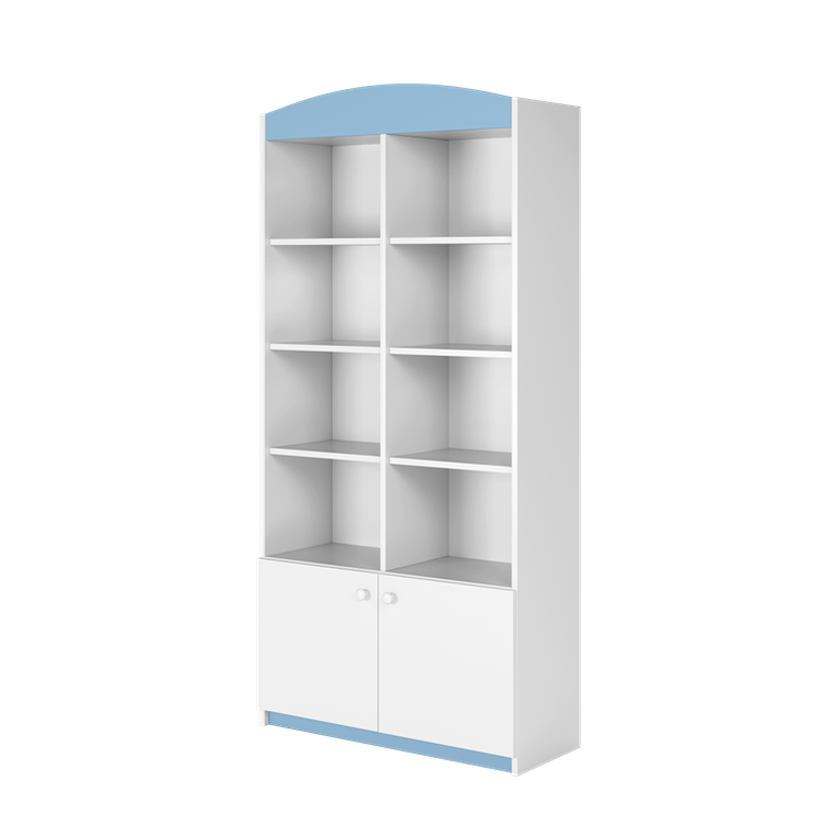 Kocot Kids, Babydreams, regał podwójny, zamknięty, niebieski