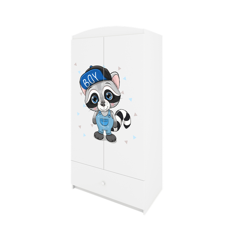 Kocot Kids, Babydreams, szafa, biała, szop, 181.2-52-90 cm