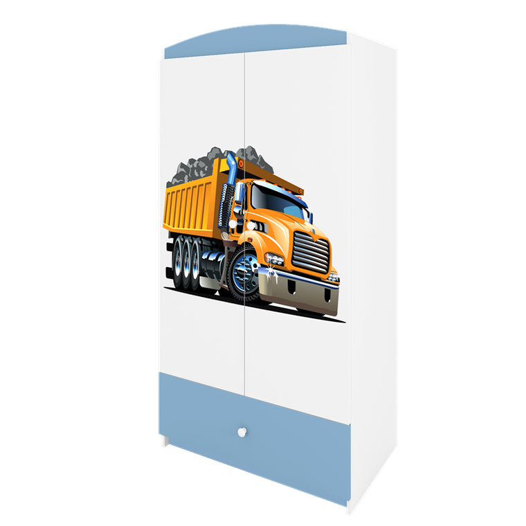 Kocot Kids, Babydreams, szafa, niebieska, ciężarówka, 181.2-52-90 cm