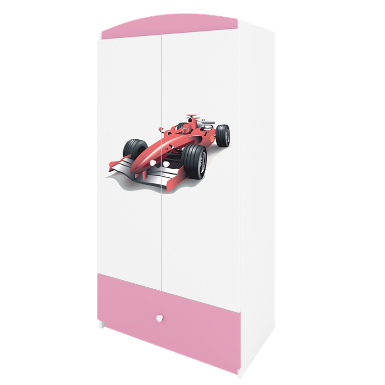 Kocot Kids, Babydreams, szafa, różowa, formuła, 181.2-52-90 cm