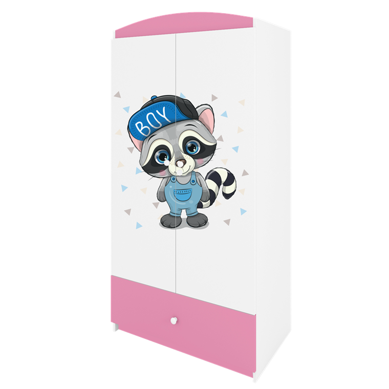 Kocot Kids, Babydreams, szafa, różowa, szop, 181.2-52-90 cm