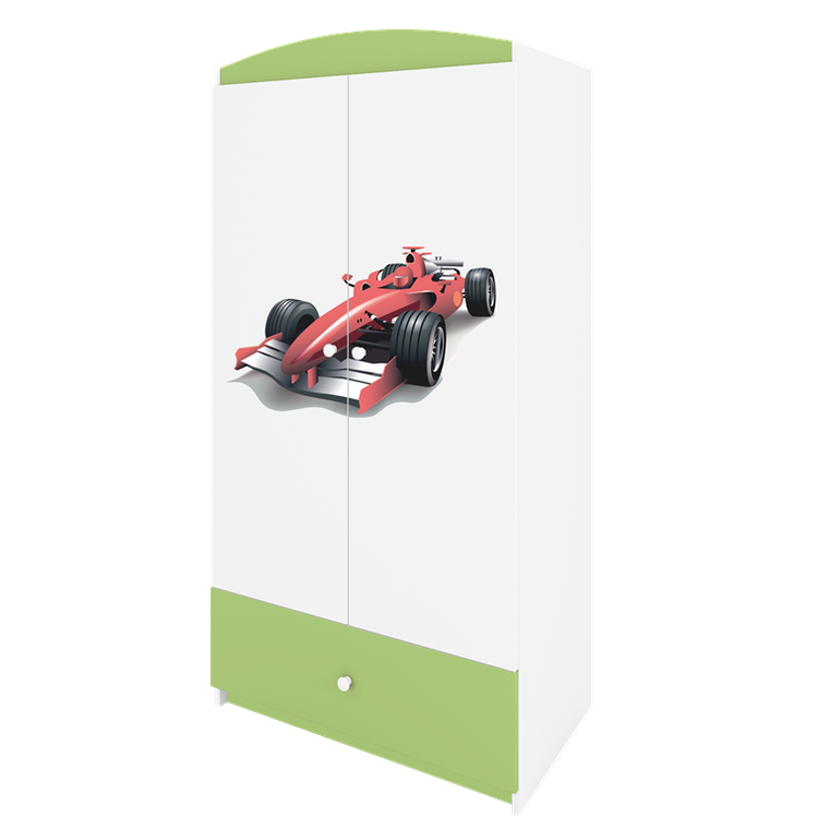 Kocot Kids, Babydreams, szafa, zielona, formuła, 181.2-52-90 cm