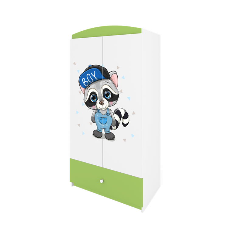 Kocot Kids, Babydreams, szafa, zielona, szop, 181.2-52-90 cm