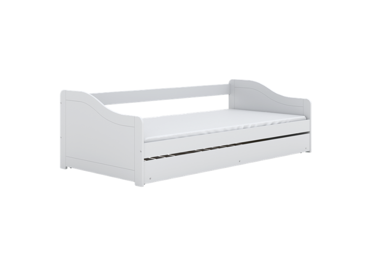 Kocot Kids, Blanka, łóżko z materacem, białe, 90-200 cm