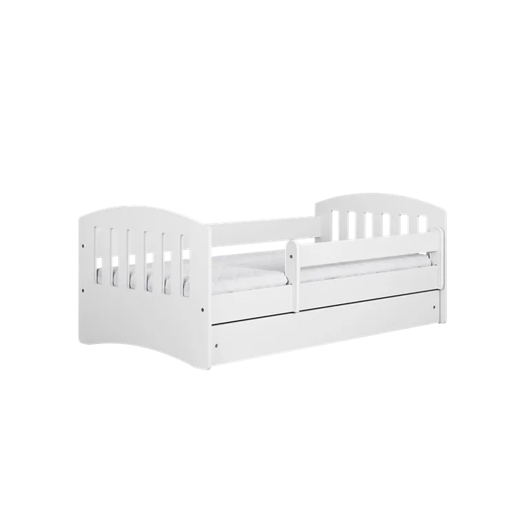Kocot Kids, Classic 1, łóżko, białe, 80-180 cm