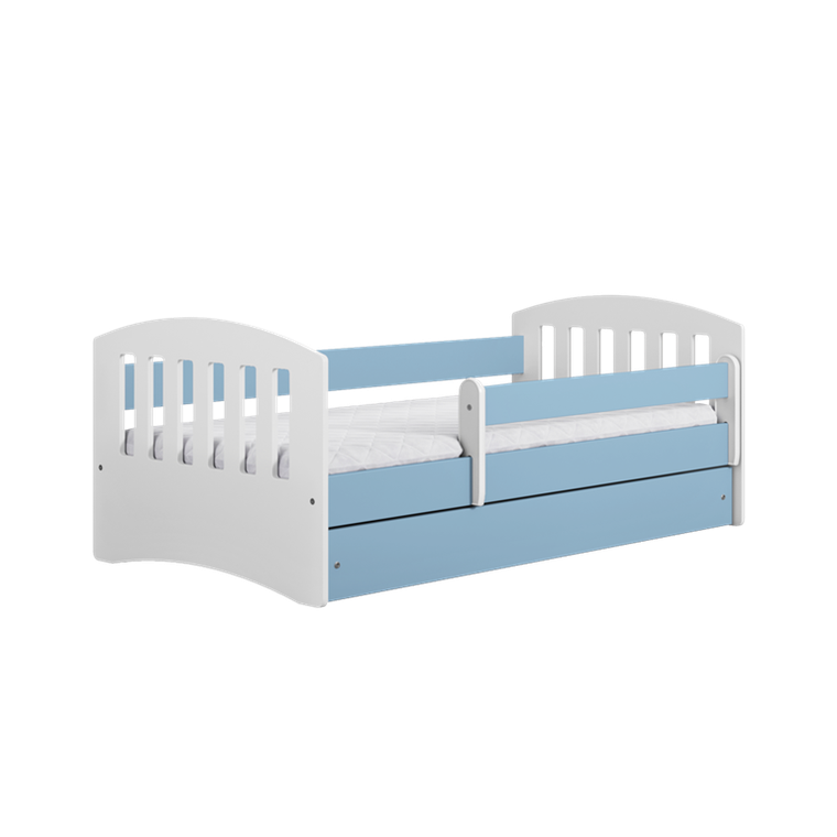 Kocot Kids, Classic 1, łóżko, niebieskie, 80-140 cm