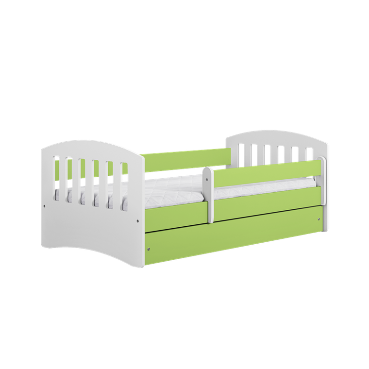 Kocot Kids, Classic 1, łóżko, zielone, 80-180 cm
