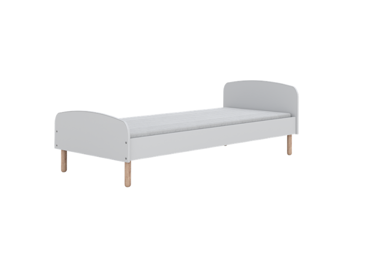 Kocot Kids, Emma, łóżko z materacem, białe, 90-200 cm