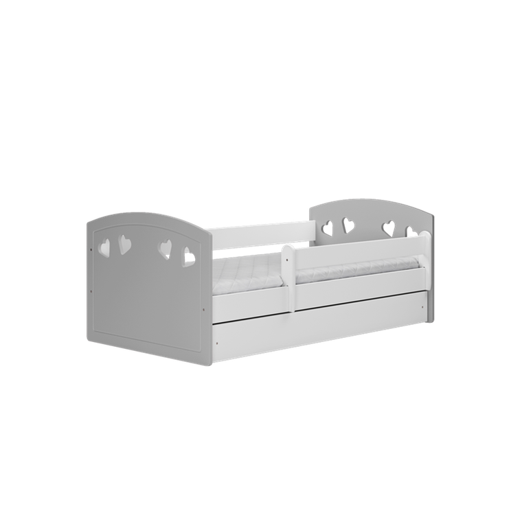 Kocot Kids, Julia, łóżko, szare, 80-160 cm