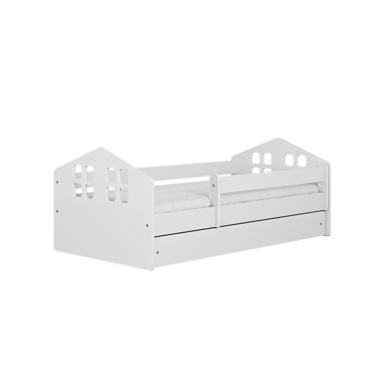 Kocot Kids, Kacper, łóżko z szufladą, białe, 80-160 cm