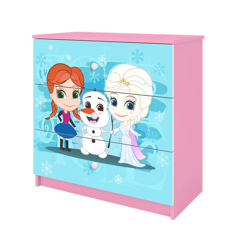 Kocot Kids, Kraina Lodu, Babydreams, komoda, różowa