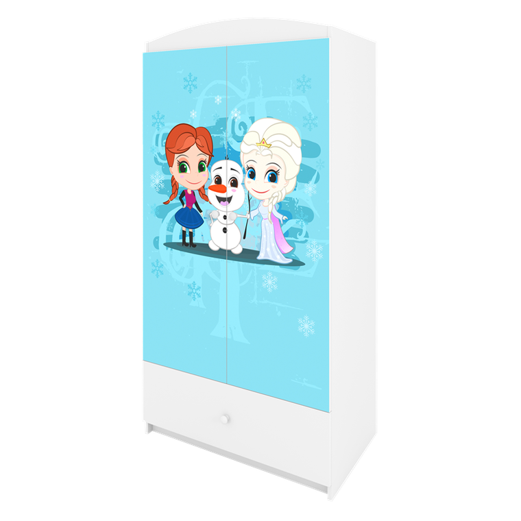 Kocot Kids, Kraina Lodu, Babydreams, szafa, biała, 181.2-52-90 cm