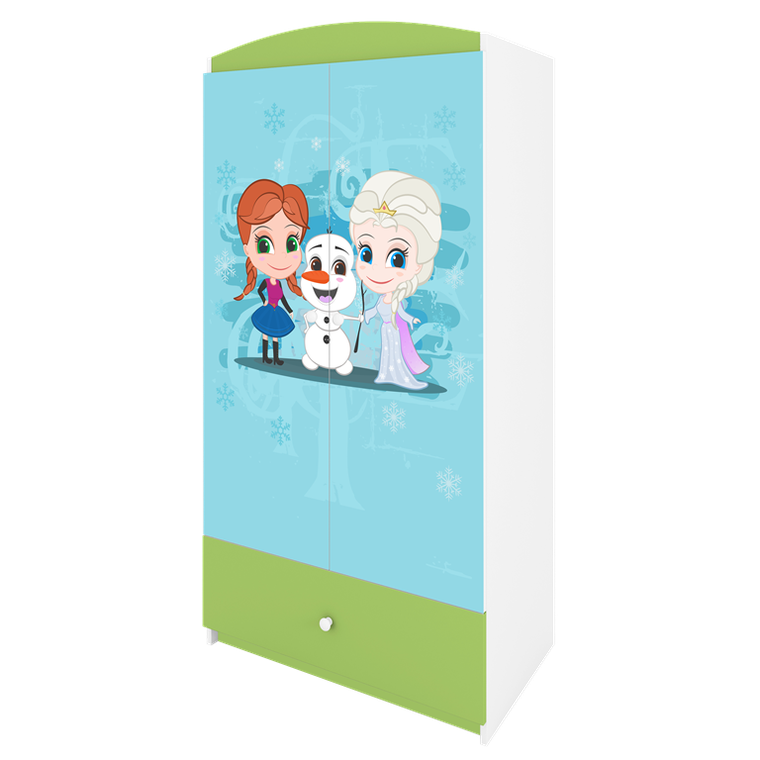 Kocot Kids, Kraina Lodu, Babydreams, szafa, zielona, 181.2-52-90 cm
