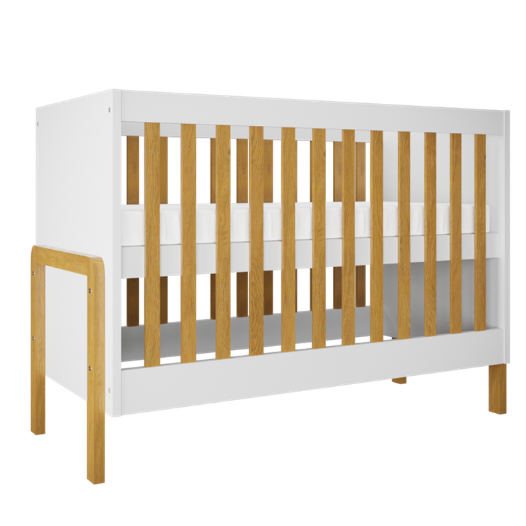 Kocot Kids, Victor, łóżko niemowlęce, białe, 60-120 cm