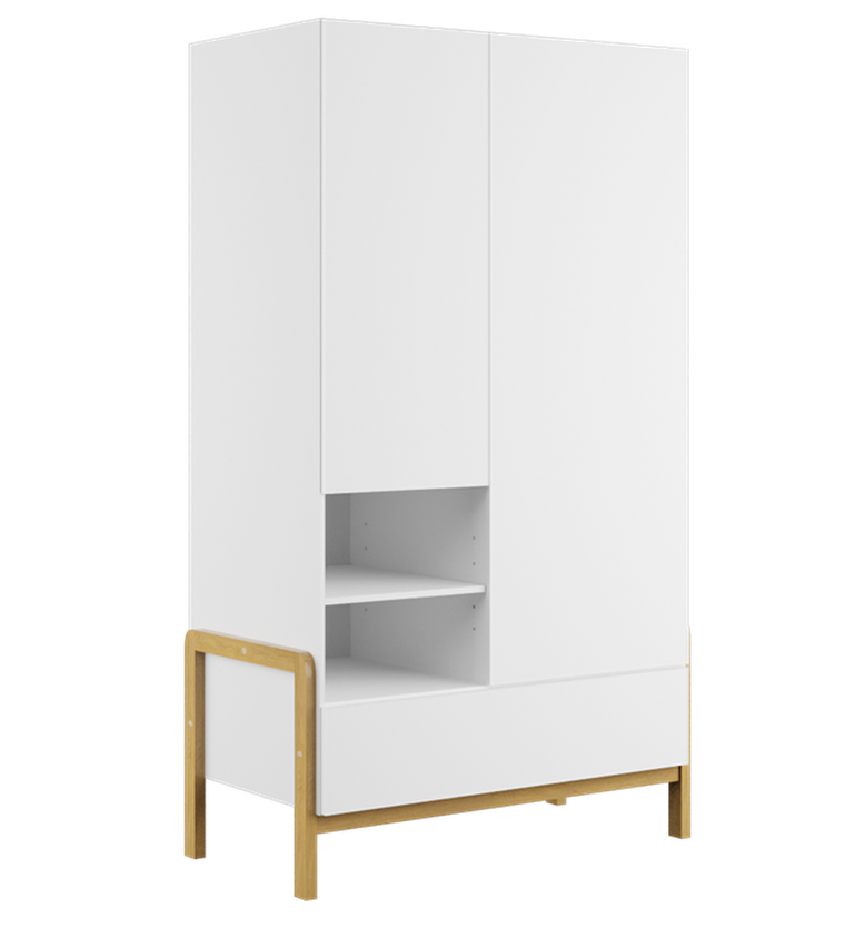 Kocot Kids, Victor, szafa, biały, 180-55-94 cm