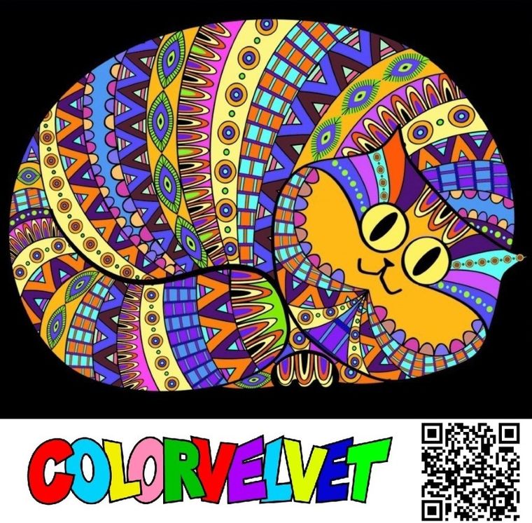 Kocur. Kolorowanka welwetowa, 47-35 cm