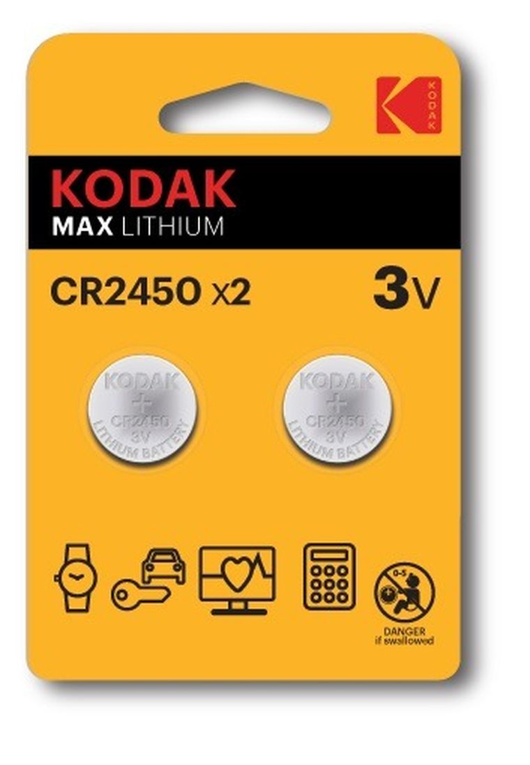 Kodak, baterie litowe, Max CR 2450, 2 szt.