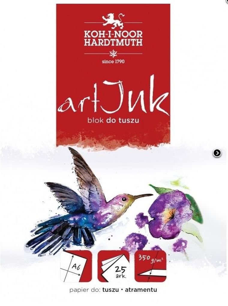 Koh-I-Noor, blok artink A4, 25 kartek, 350g