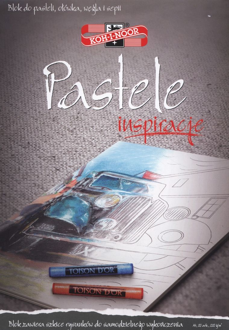 Koh-I-Noor, blok do pasteli, Inspiracje A4, 20 arkuszy