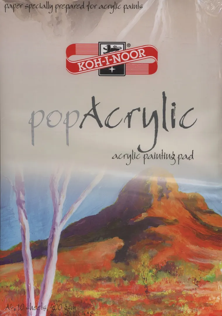 Koh-I-Noor, blok malarski, popAcrylic A4, 10 arkuszy