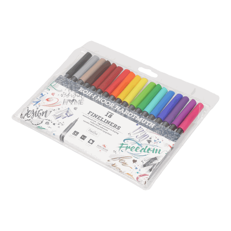 Koh-I-Noor, cienkopisy, 18 kolorów