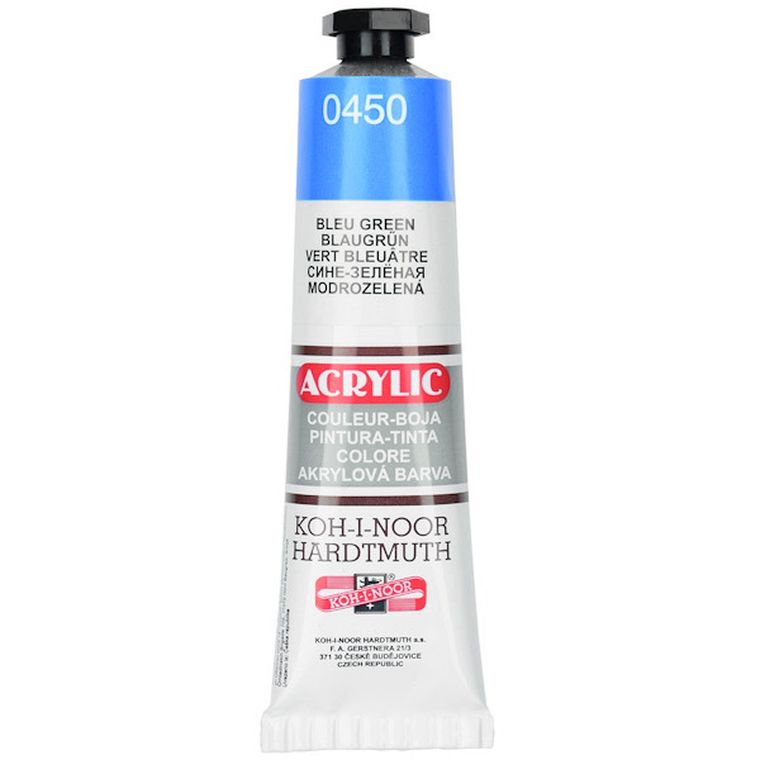 Koh-I-Noor, farba akrylowa, Blue green, 40 ml