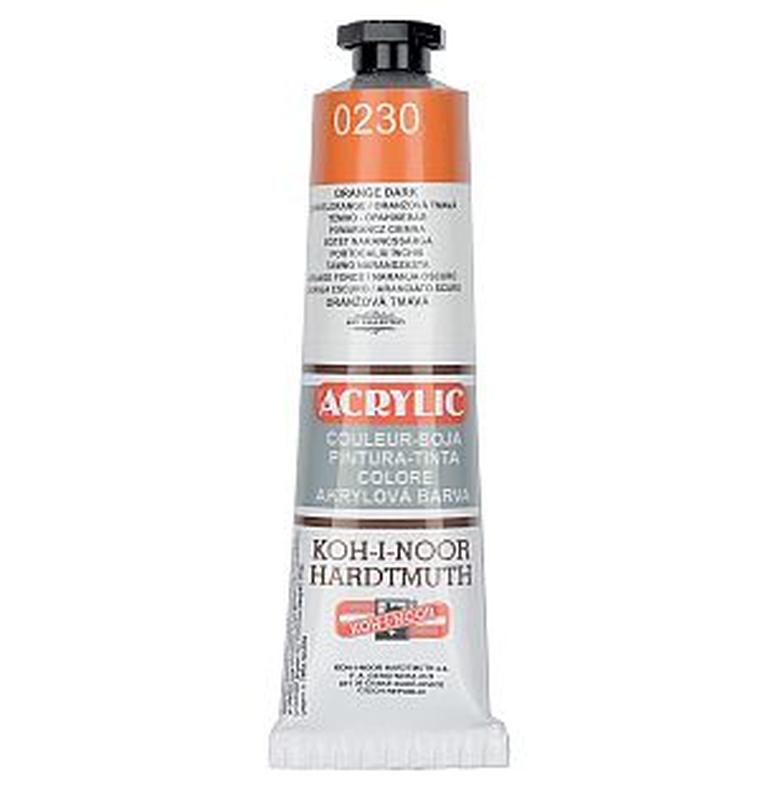 Koh-I-Noor, farba akrylowa, Ciemna pomarańcz, 40 ml