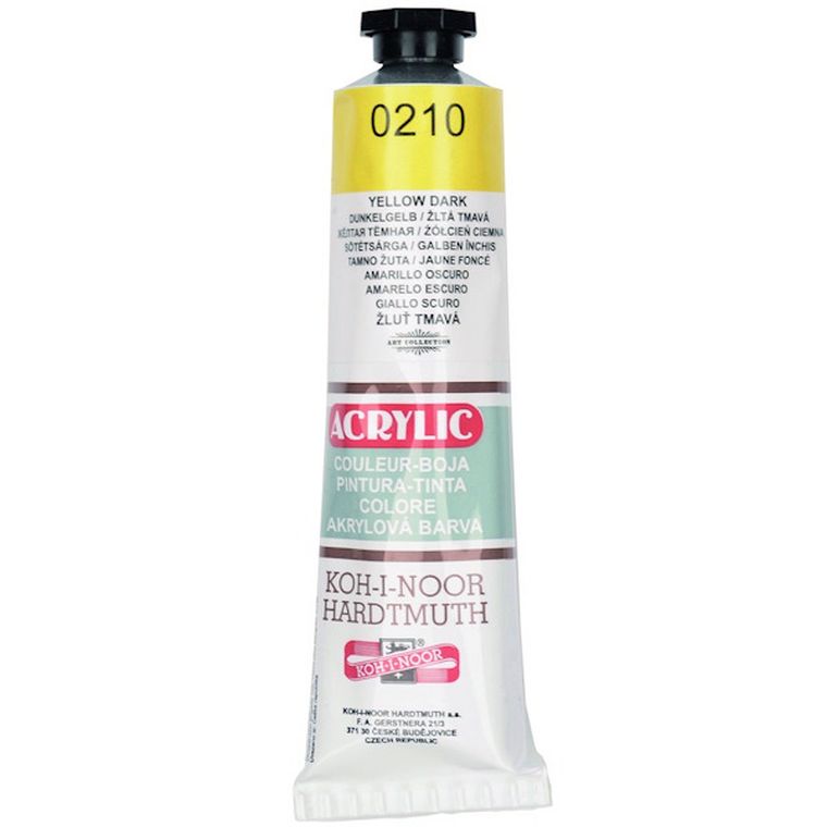 Koh-I-Noor, farba akrylowa, Dark yellow, 40 ml
