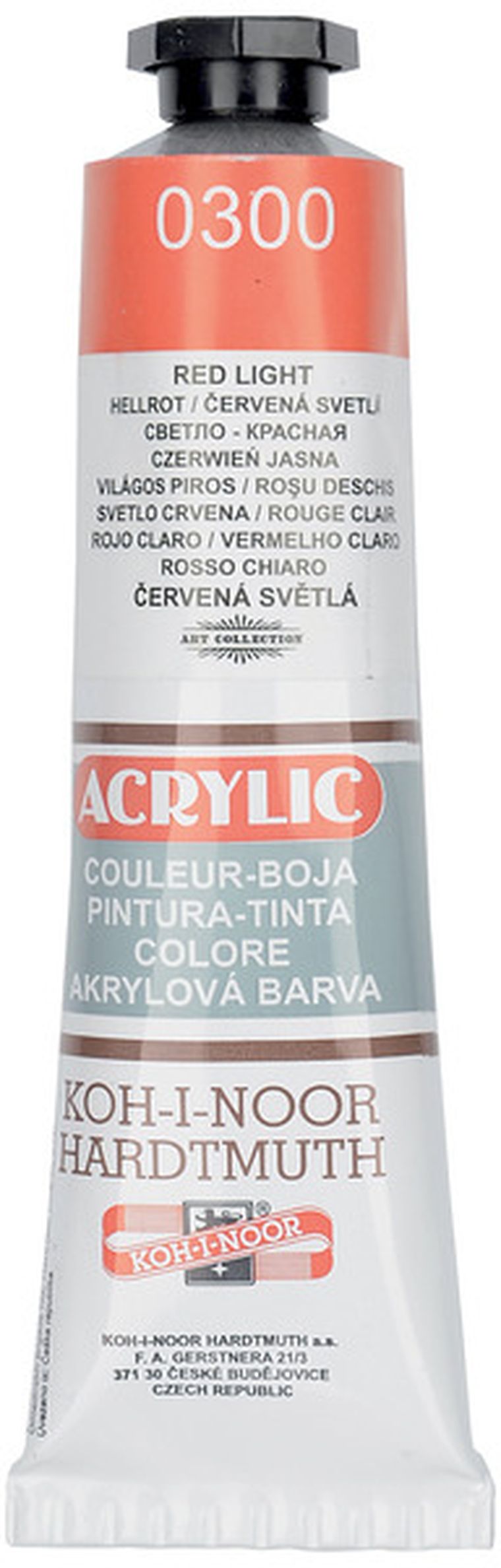 Koh-I-Noor, farba akrylowa, Light red, 40 ml