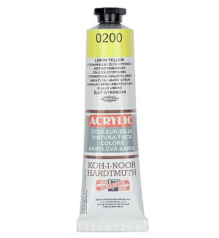 Koh-I-Noor, farba akrylowa, żółcień cytrynowa, 40 ml
