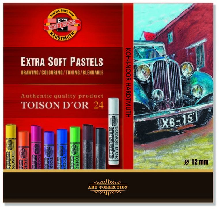 Koh-I-Noor, Jumbo, suche pastele, 24 kolorów
