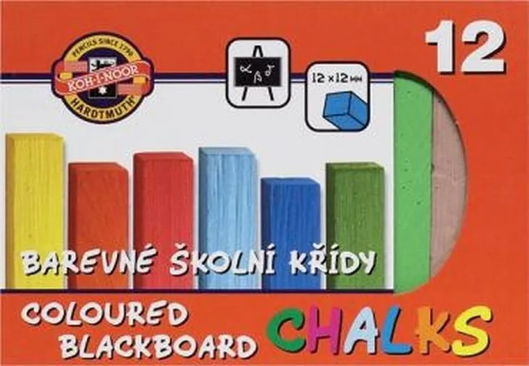 Koh-I-Noor, kreda kolorowa do tablic, 12 szt.