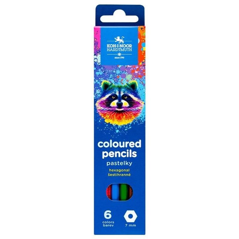 Koh-i-noor, kredki 3551 Szop, 6 kolorów