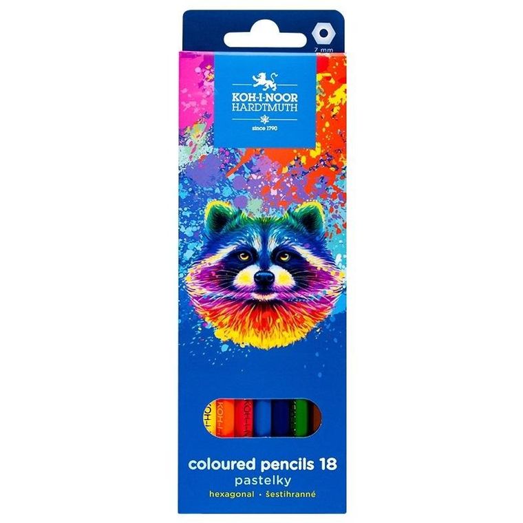 Koh-i-noor, kredki 3553 Szop, 18 kolorów