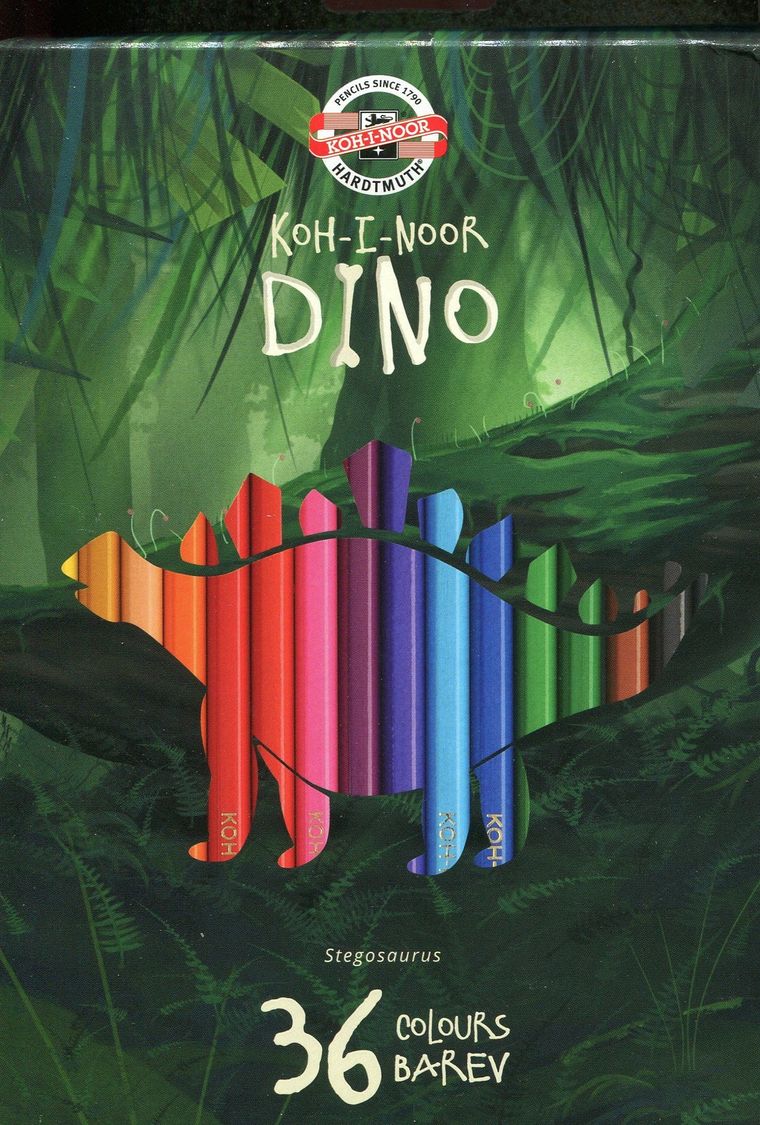 Koh-I-Noor, kredki Dino, 36 kolorów