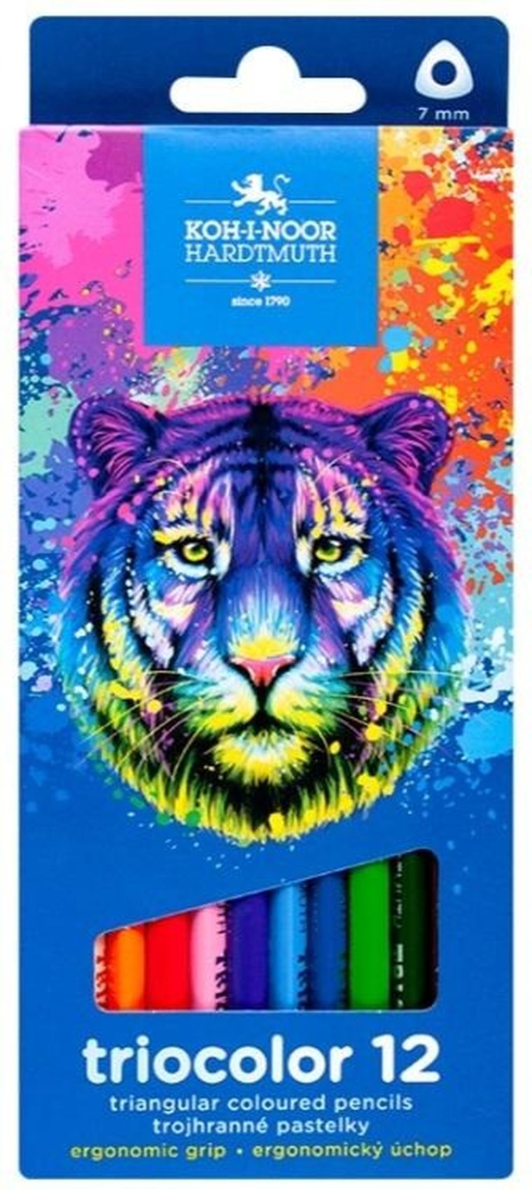 Koh-i-noor, kredki Triocolor Tygrys, 12 kolorów