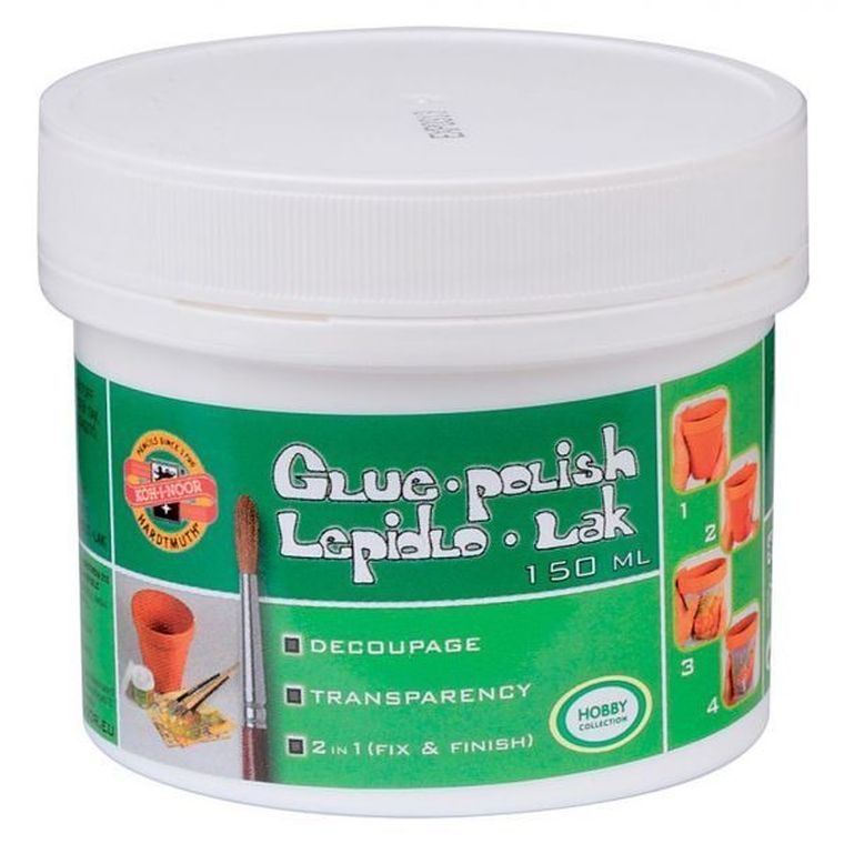 Koh-I-Noor, Lakier-klej do techniki serwetkowej, 150 ml