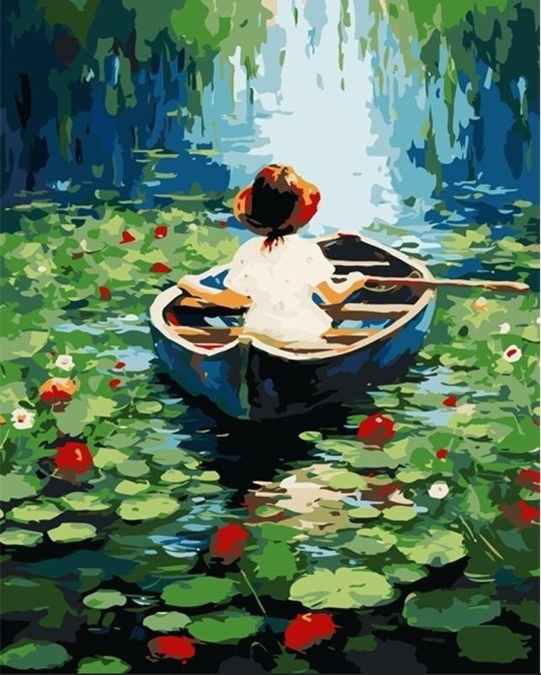 Koh-I-Noor, malowanie po numerach, łódka, 40-50 cm