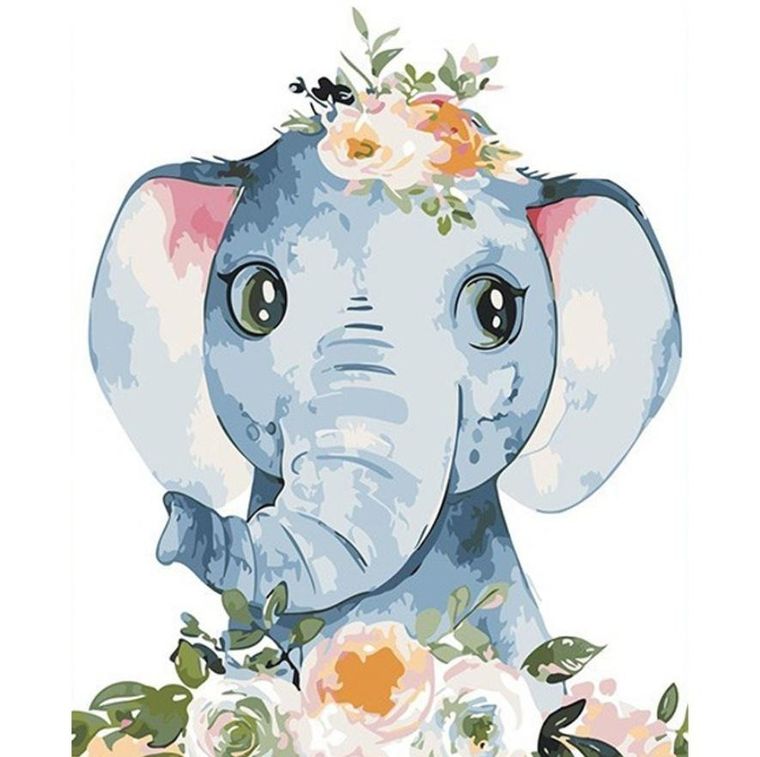 Koh-i-Noor, malowanie po numerach, Słonik, 40-50 cm