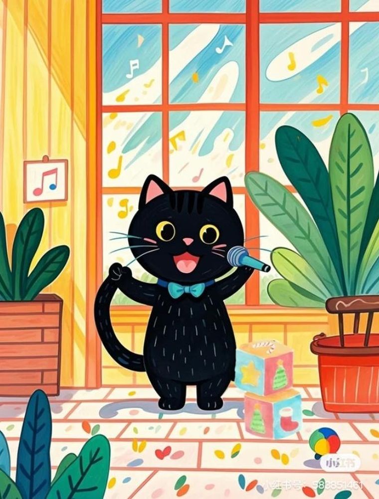 Koh-i-Noor, malowanie po numerach, Śpiewający Kotek, 40-50 cm