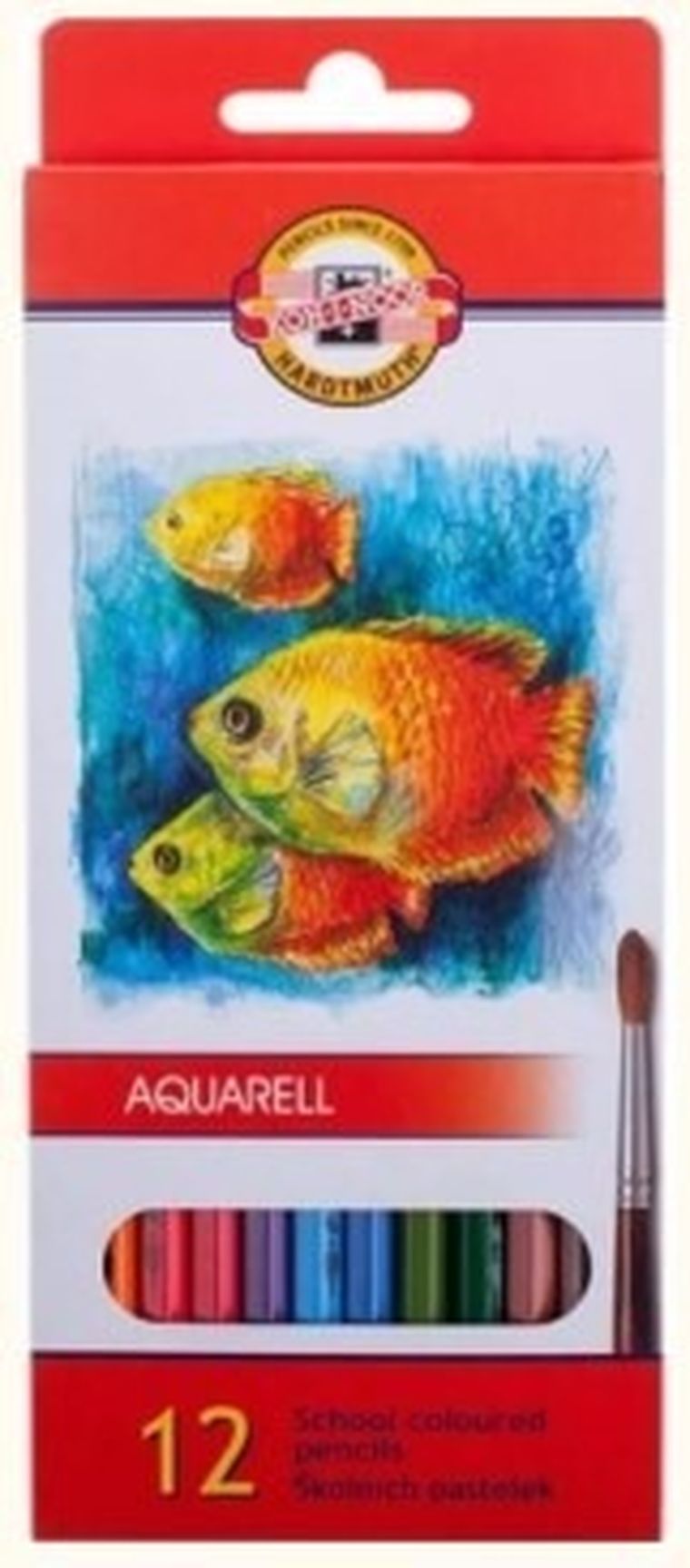 Koh-I-Noor, Mondeluz, kredki akwarelowe, 12 kolorów